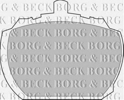 BORG & BECK bbp1098 -  Комплект тормозных колодок, дисковый тормоз